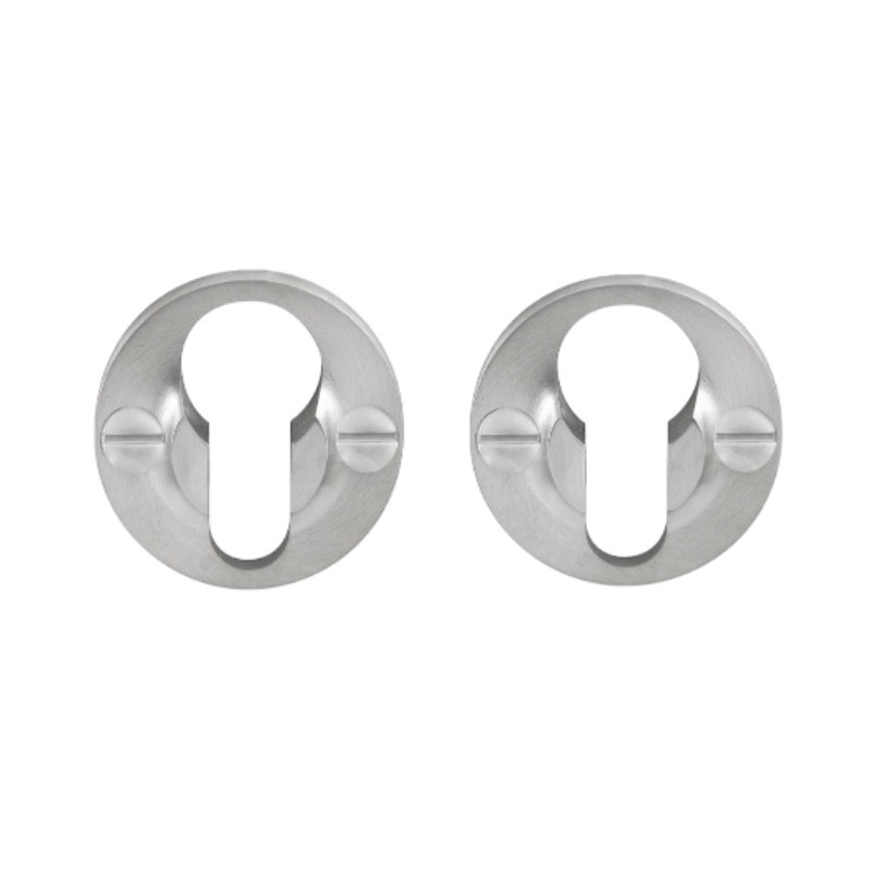 Paire de rosaces inox brossé FVBY48 IN