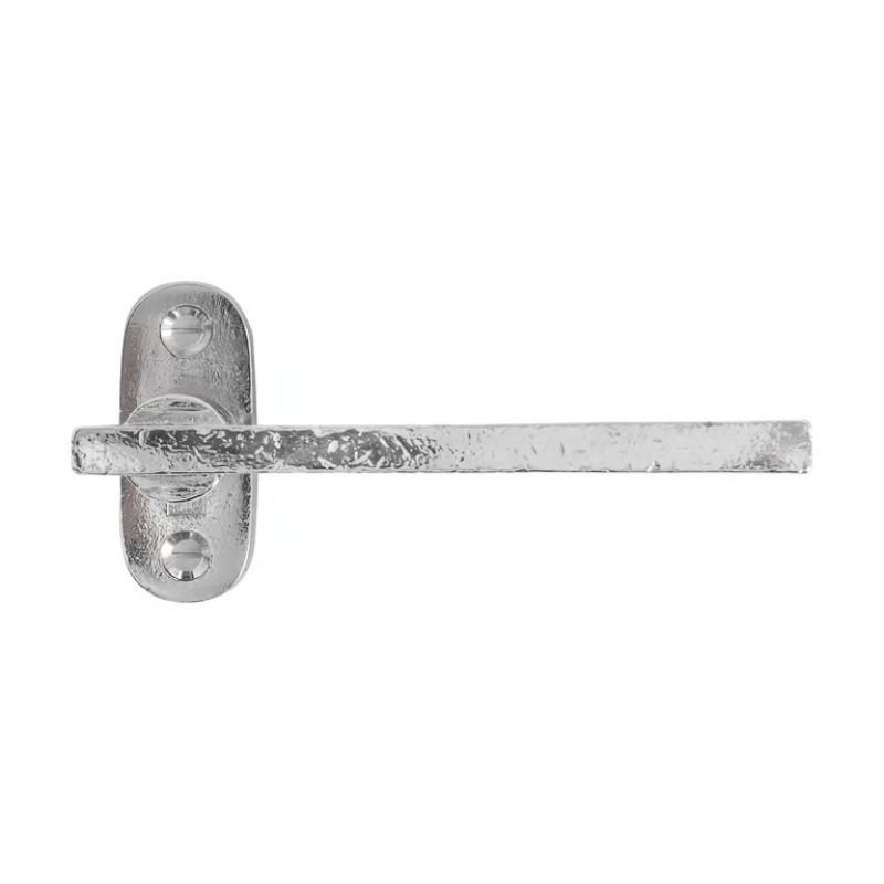 Paire de poignées de porte PH2017 sur rosace ovale bronze blanc Dauby