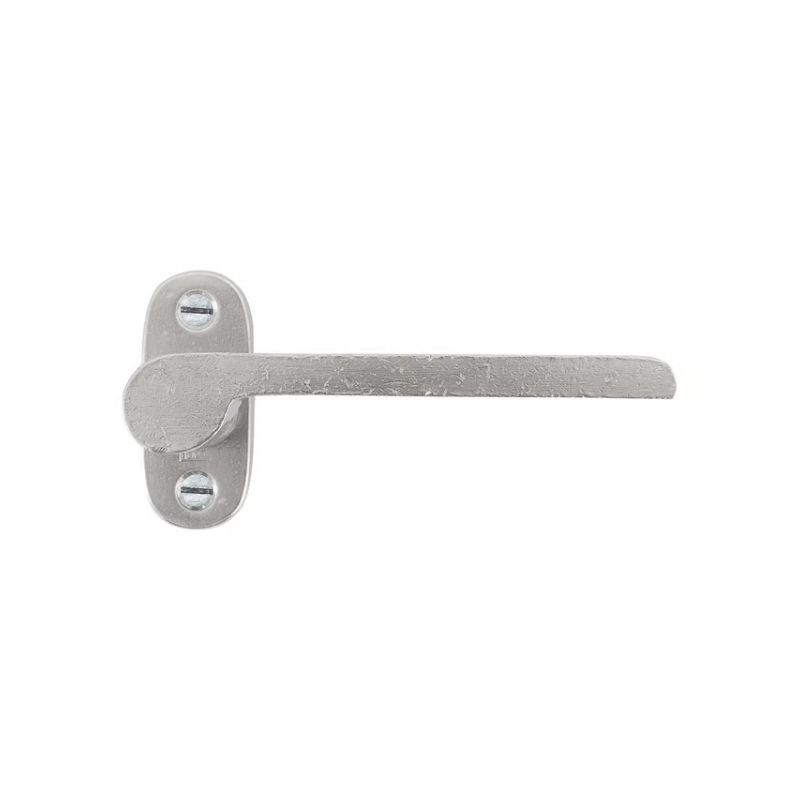 Paire de poignées de porte PH1928 sur rosace ovale bronze blanc satiné Dauby