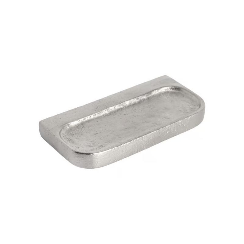 Meubelgreep PLAT 64 mm in mat wit brons Dauby