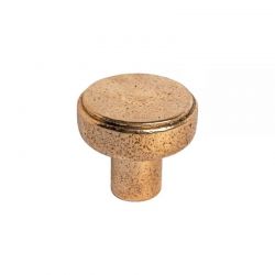 Meubelknop PTUKAN 60 mm in gepolijst ruw brons Dauby