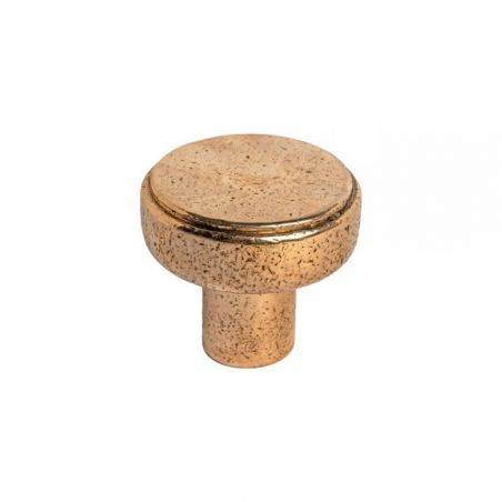 Meubelknop PTUKAN 60 mm in gepolijst ruw brons Dauby