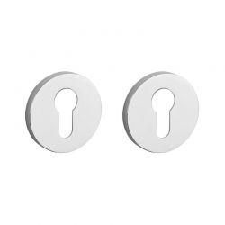 Paire de rosaces pour cylindre R 7S chrome poli Aprile