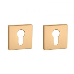 Paire de rosaces pour cylindre Q 7S or mat Aprile