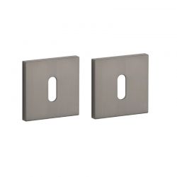 Paire de rosaces pour clé L Q 7S graphite Aprile