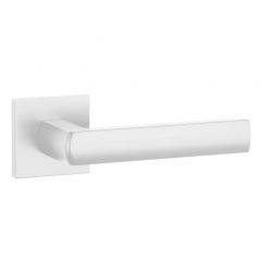 Poignée de porte Hosta blanc mat