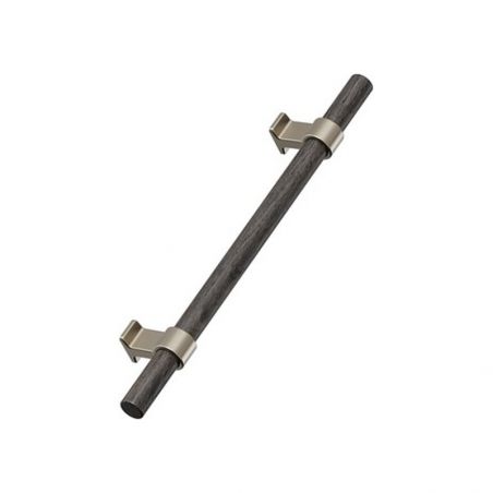 Poignée de meuble BOND WOOD Marron foncé/ Laiton brossé Furnipart