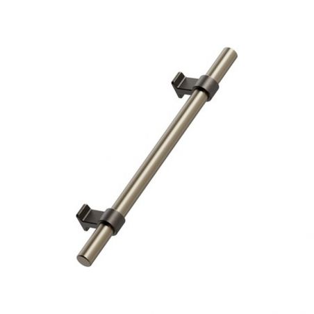 Poignée de meuble BOND Marron antique/Laiton brossé fin Furnipart