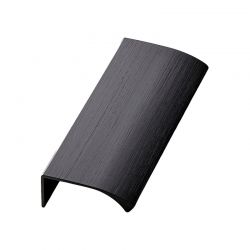 Poignée profil de meuble EDGE STRAIGHT Brossé noir mat Furnipart