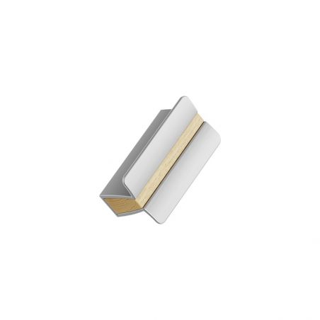 Poignée de meuble PAPILLON Clear lacquered/Inox look without brushing lines Furnipart