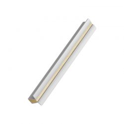 Poignée de meuble PAPILLON Clear lacquered/Inox look without brushing lines Furnipart