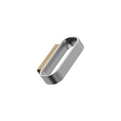 Poignée de meuble RACE Chêne verni/Finition inox Furnipart