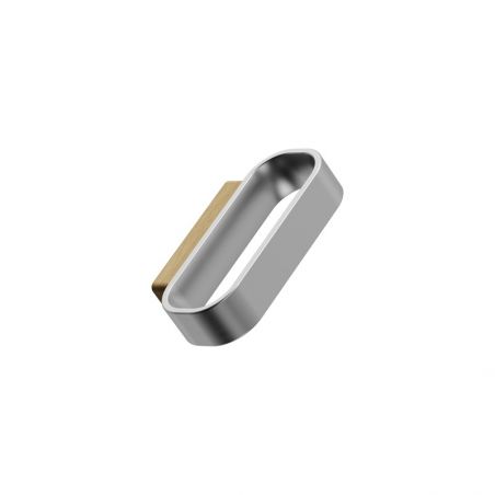 Poignée de meuble RACE Chêne verni/Finition inox Furnipart