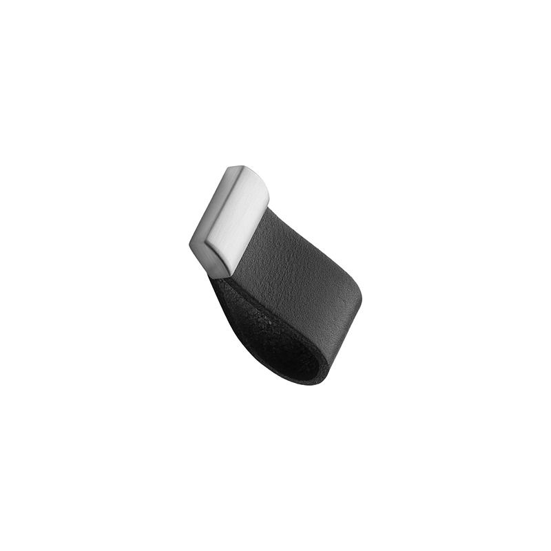 Meubelknop STRAP zwart / rVS-look Furnipart