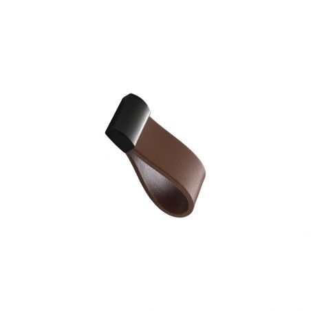 Bouton de meuble STRAP Cognac/noir Furnipart