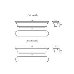Poignée de meuble TUBA 292 Laquée Furnipart