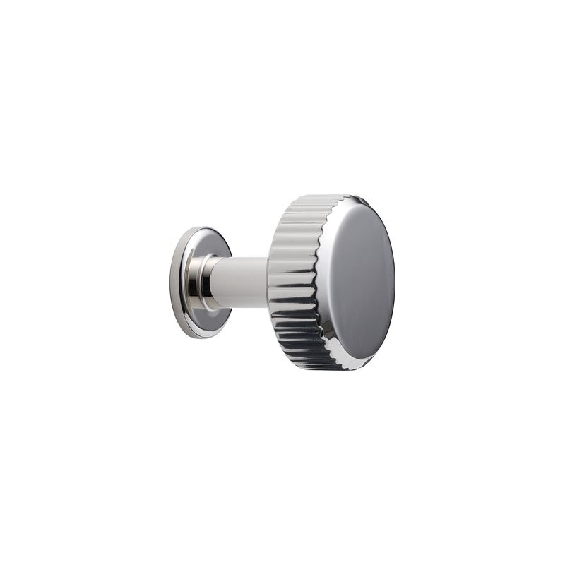 Bouton de meuble Villa round nickel poli