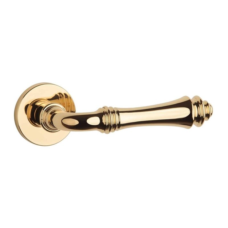 Poignée de porte Camelia or poli