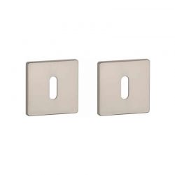 Paire de rosaces pour clé L Q 5S nickel mat Aprile