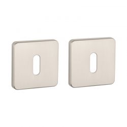 Paire de rosaces pour clé L QS 7S nickel mat Aprile
