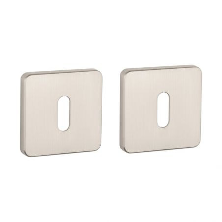 Paire de rosaces pour clé L QS 7S nickel mat Aprile