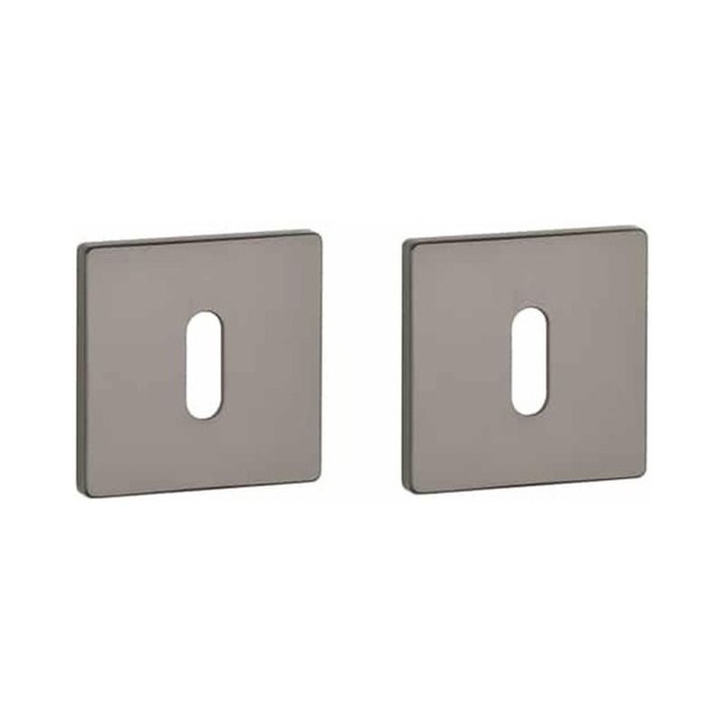 Paire de rosaces pour clé L Q 7S graphite Aprile