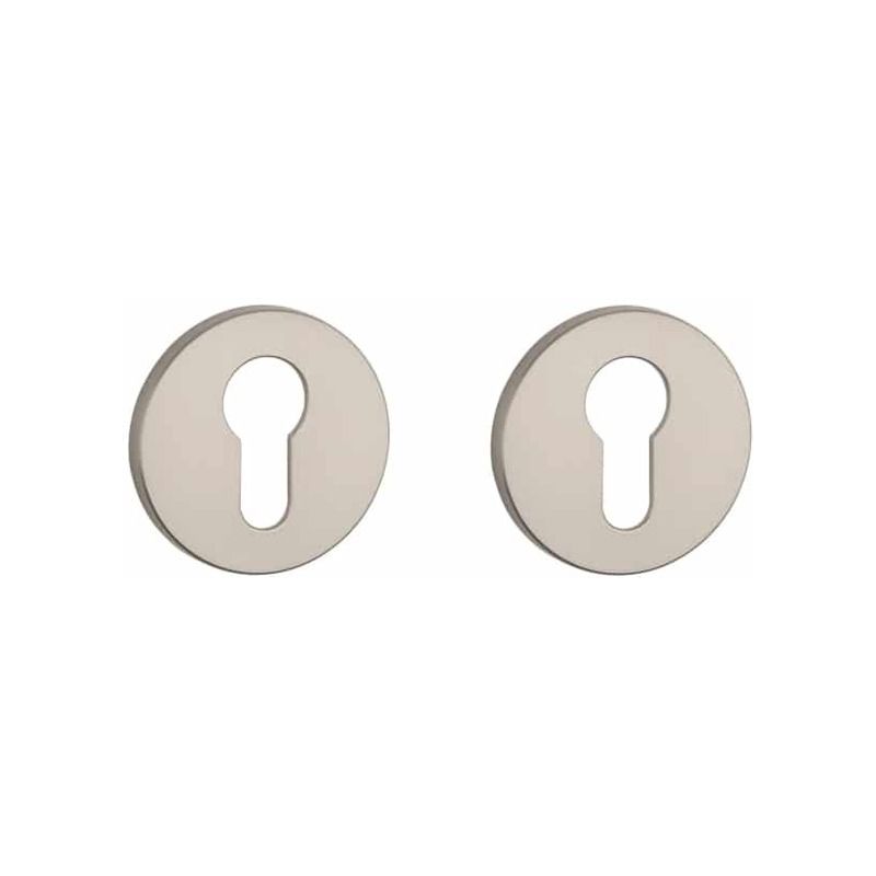 Paire de rosaces pour cylindre R 5S nickel mat Aprile