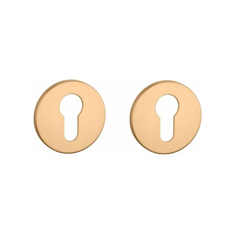 Paire de rosaces pour cylindre R 5S or mat Aprile