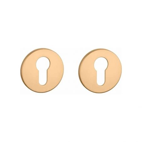 Paire de rosaces pour cylindre R 5S or mat Aprile