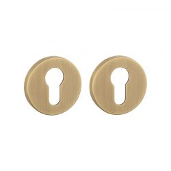 Paire de rosaces pour cylindre R 7S patine antique Aprile