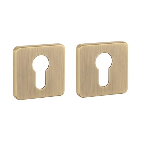 Paar cilinderrozetten QS 7S antieke patina Aprile