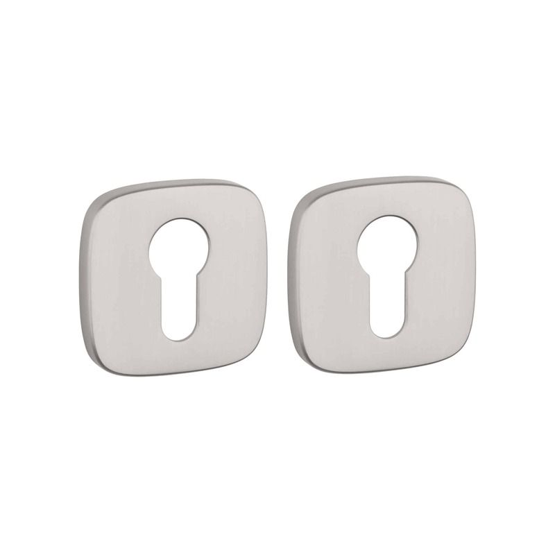 Paire de rosaces pour cylindre QR 7S nickel mat Aprile