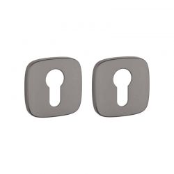 Paire de rosaces pour cylindre QR 7S graphite Aprile