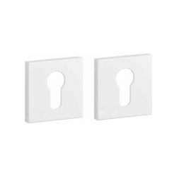 Paire de rosaces pour cylindre Q 7S blanc mat Aprile