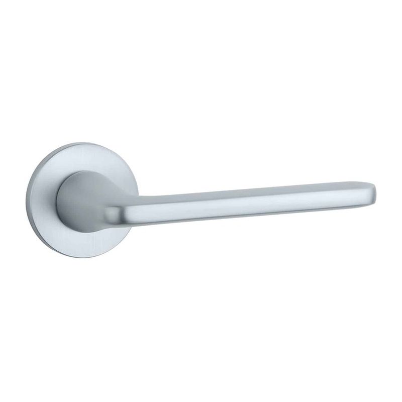 Poignée de porte Uta chrome satiné