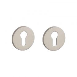Paire de rosaces pour cylindre R 7S nickel mat Stile