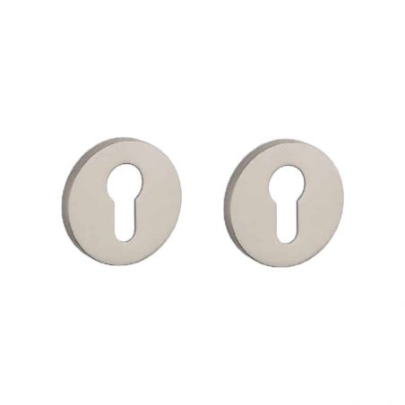 Paire de rosaces pour cylindre R 7S nickel mat Stile