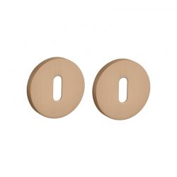 Paire de rosaces pour clé L R 7S LIGHT BROWN brun Stile