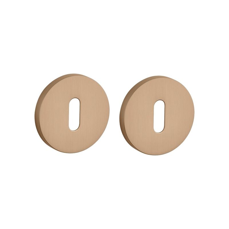 Paire de rosaces pour clé L R 7S LIGHT BROWN brun Stile