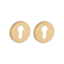 Paire de rosaces pour cylindre R 7S or mat Stile