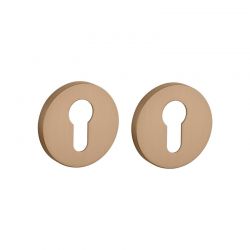 Paar cilinderrozetten R 7S LIGHT BROWN bruin Stile
