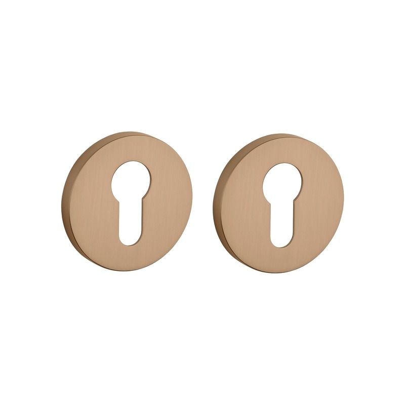 Paire de rosaces pour cylindre R 7S LIGHT BROWN brun Stile