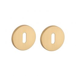 Paire de rosaces pour clé L R 7S or mat Stile