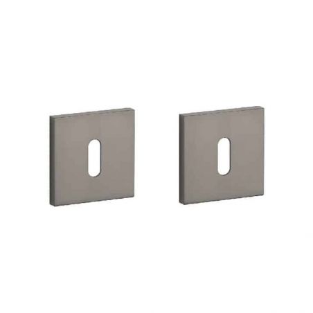 Paire de rosaces pour clé L Q 7S graphite Stile