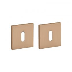 Paar sleutelrozetten Q 7S LIGHT BROWN bruin Stile
