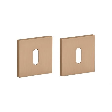 Paire de rosaces pour clé L Q 7S LIGHT BROWN brun Stile