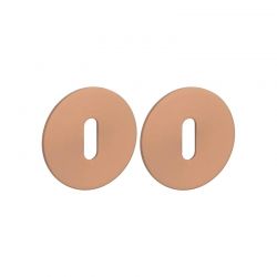 Paire de rosaces pour clé L OVAL 3 mm 1710 cuivre PVD Sterk