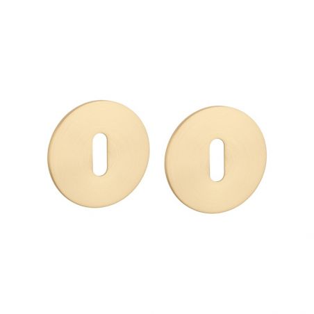 Paire de rosaces pour clé L OVAL 3 mm 1710 or mat Sterk
