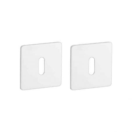 Paire de rosaces pour clé L KVADRAT 3 mm 1710 blanc mat Sterk