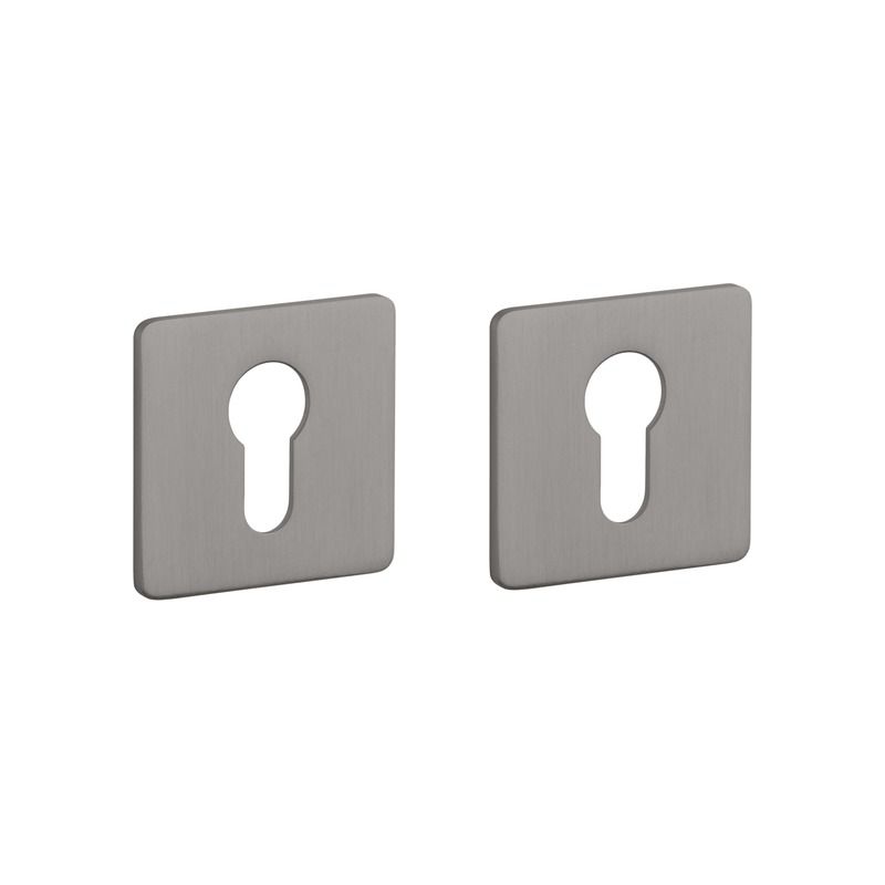 Paire de rosaces pour cylindre KVADRAT 3 mm 1711 graphite Sterk